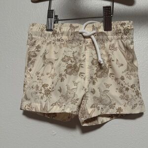 Lil Frankies Frankies Bikinis x Gigi Hadid Neutral Toddler Swim Trunks